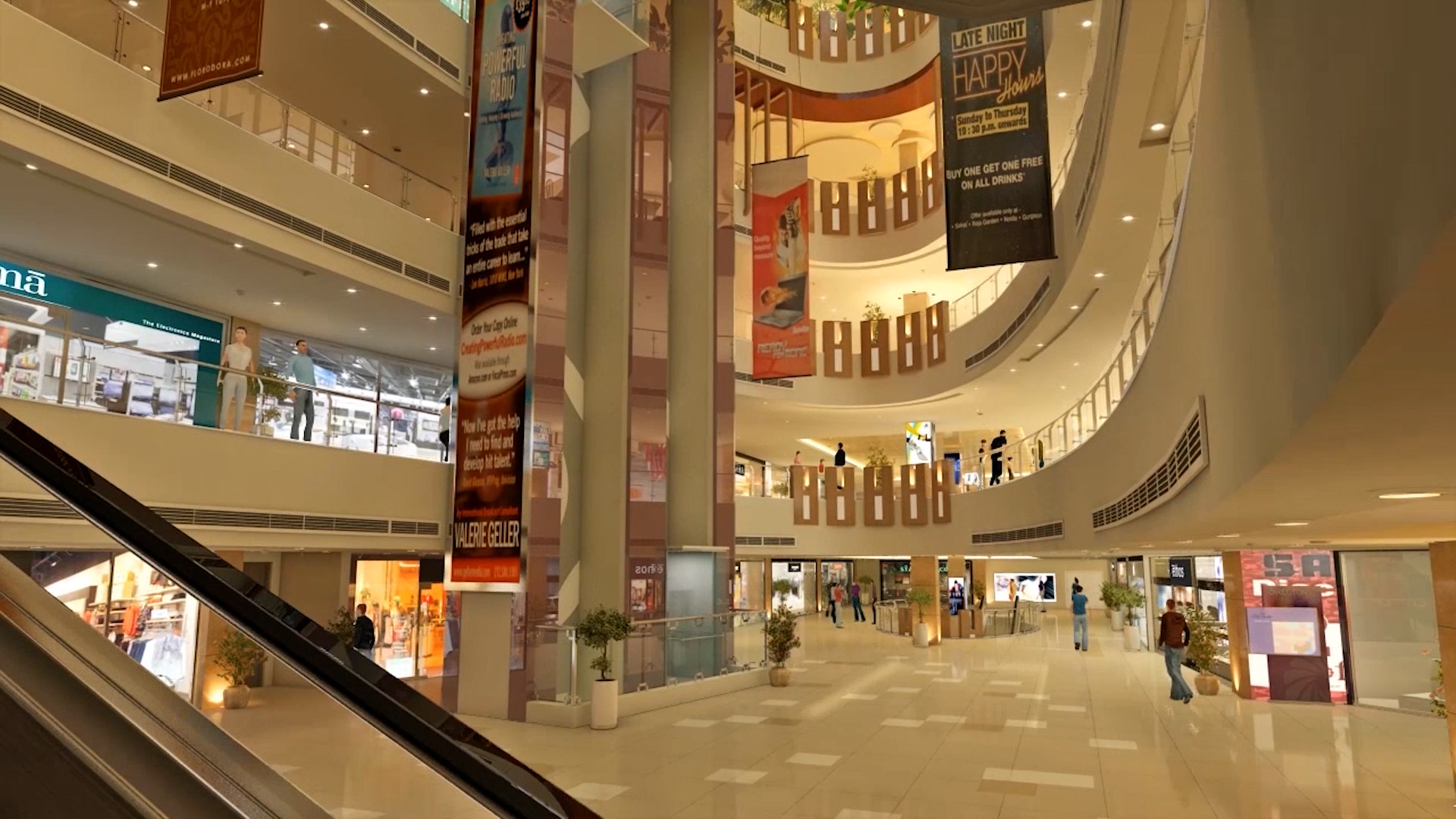 Premium showroom zone at The Delhi Mall
